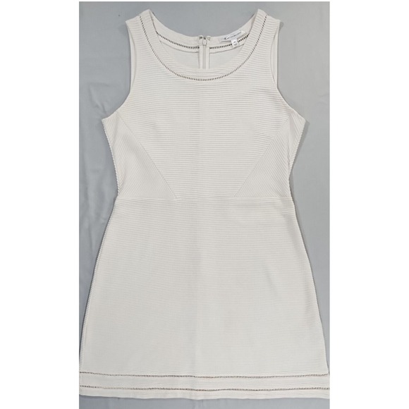 Brooks Brothers Dresses & Skirts - Brooks Brothers Dress Size 12 Sleeveless White Ribbed Knit Career Casual